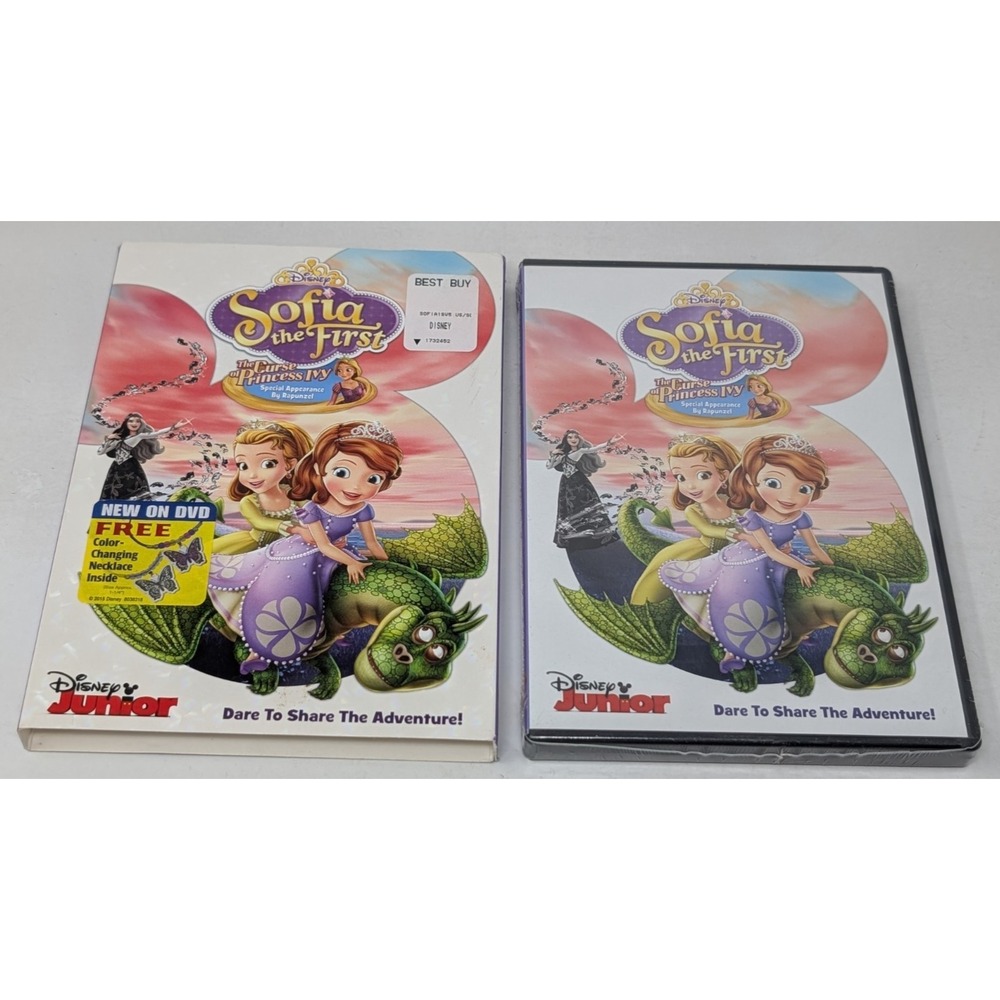 Disney‎ Sofia the First Curse of Princess Ivy DVD New Sealed Necklace Slipcover